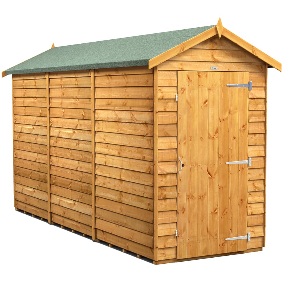 Powersheds 12 x 4 Power Overlap APEX, No Windows