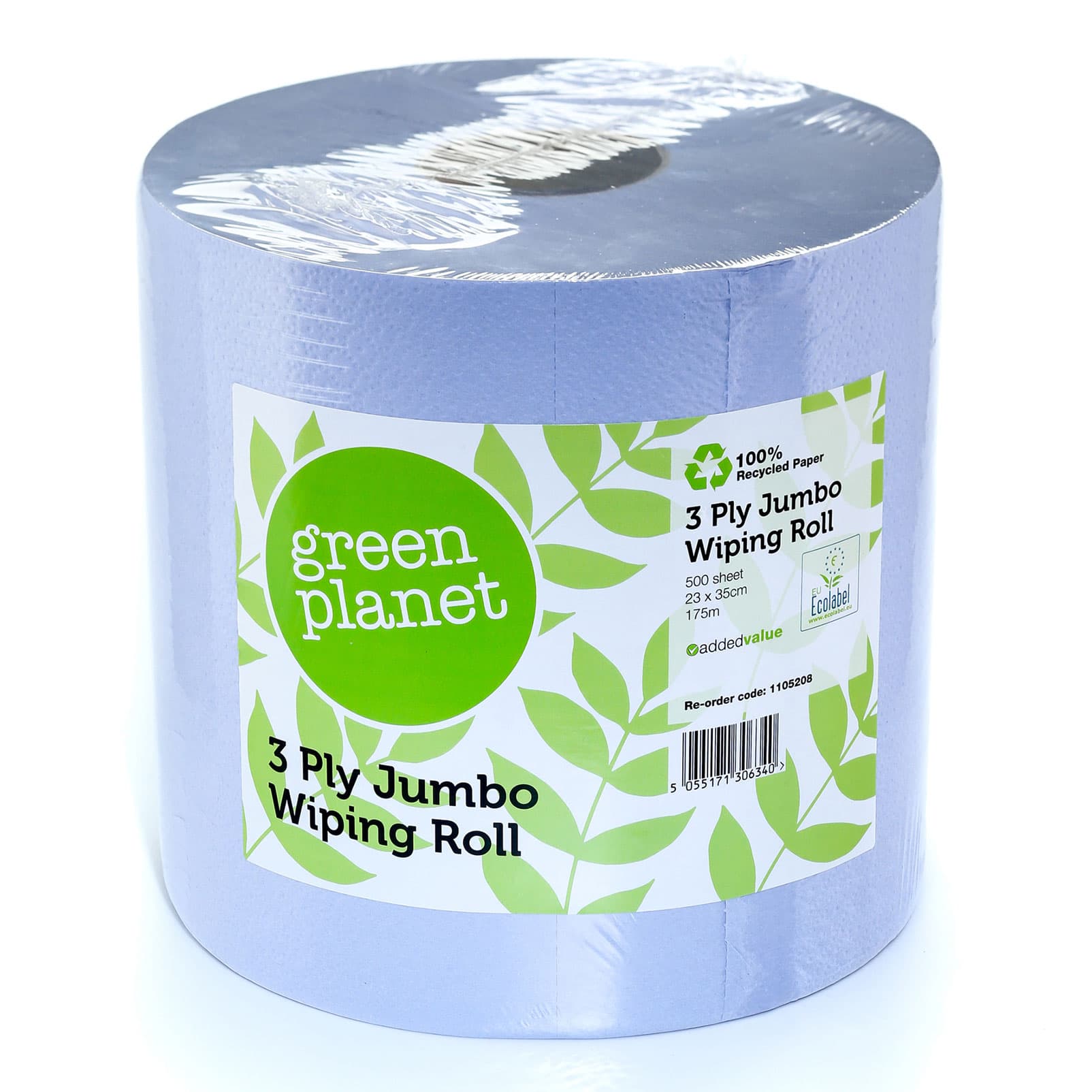 4Trade Green Planet Large Wipe Roll Blue