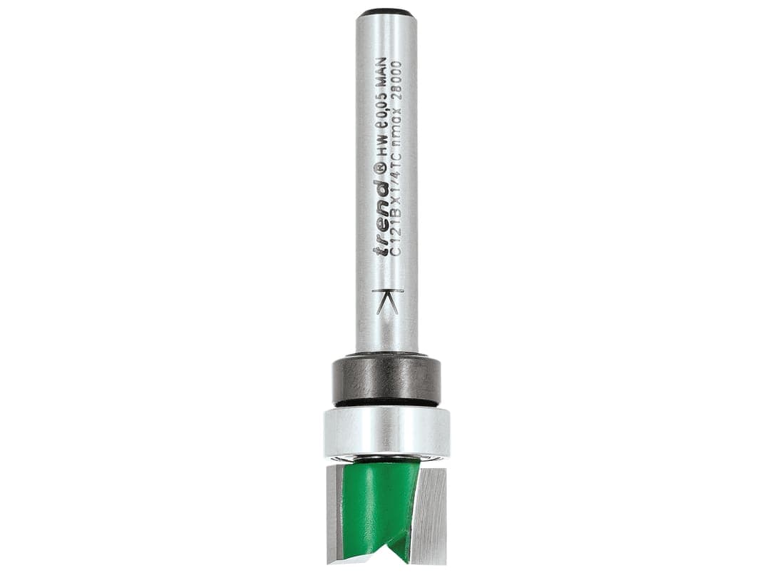 Trend C121B x 1/4 TC Bearing Guided Template Profile Cutter 12.7mm x 9.5mm C121BX1/4TC