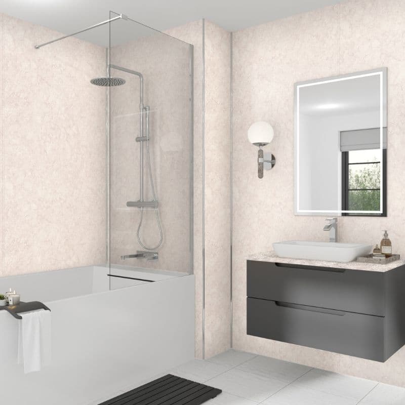 Laminate Wall Panel Square Edge - 900mm x 2420mm x 11mm Beige Eiger