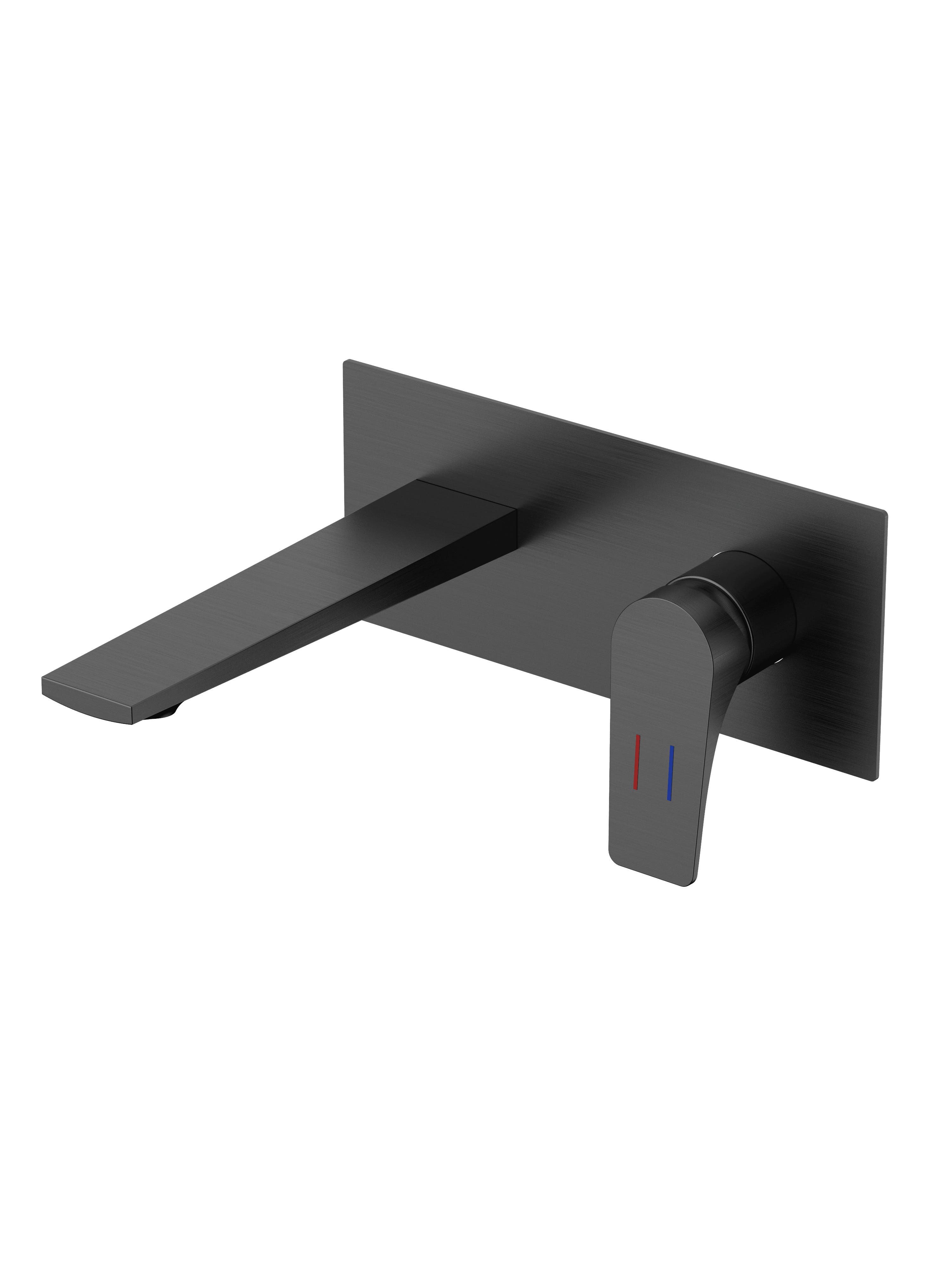 Balmoral Advance Wall Mounted Basin Mixer Tap - incl. EZ Box - Gunmetal Grey