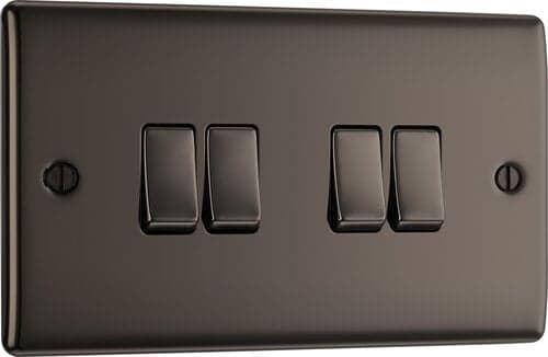 Evolve Matt Grey (Black) Trailing Edge Led 200W Single Dimmer Switch 2-Way Push On/Off PCDMG81B-01