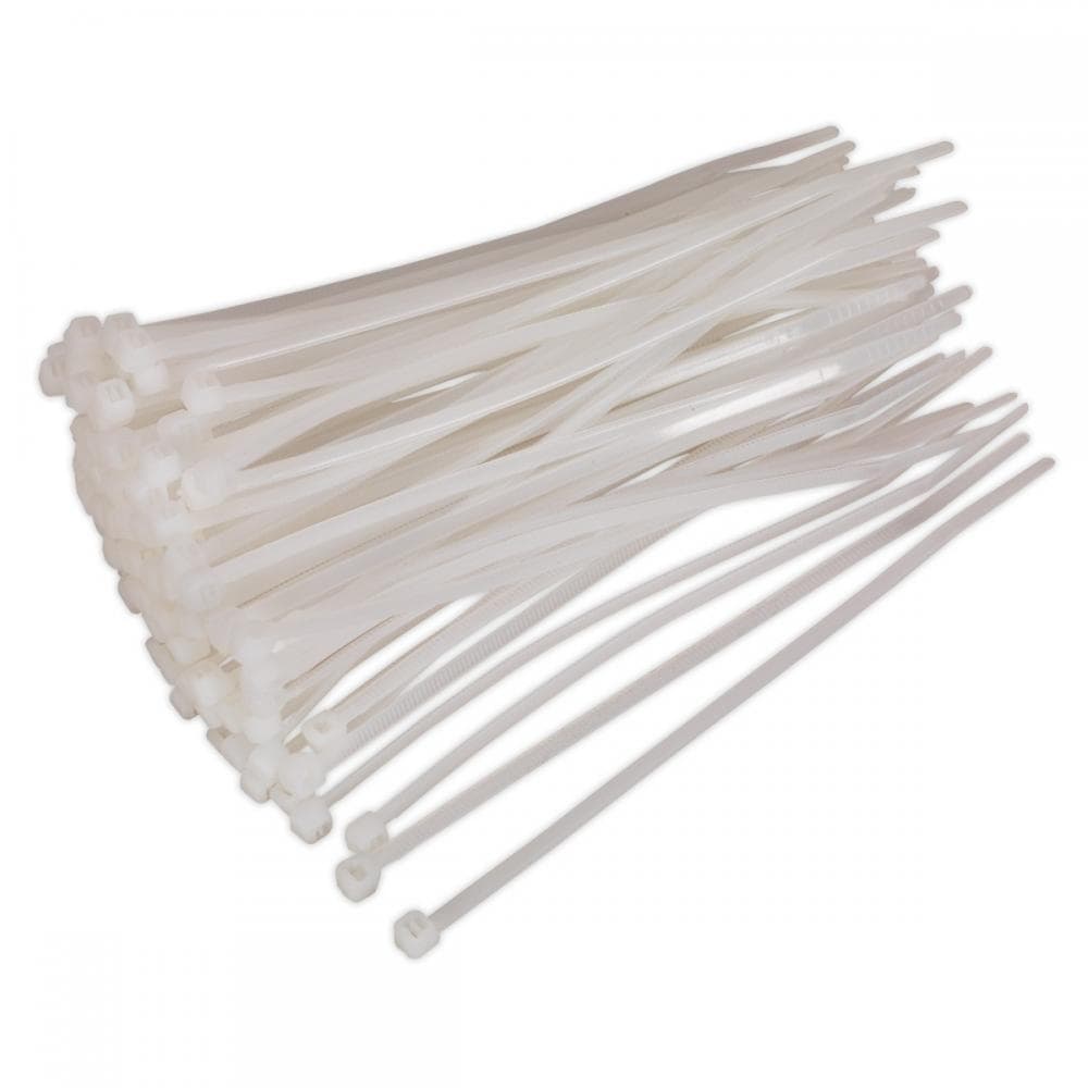 Sealey CT15036P100W Cable Tie 150 X 3.6Mm White Pack Of 100