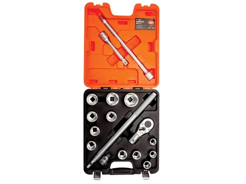 Bahco SLX 17 Slx17 3/4In Drive Socket Set 17 Piece