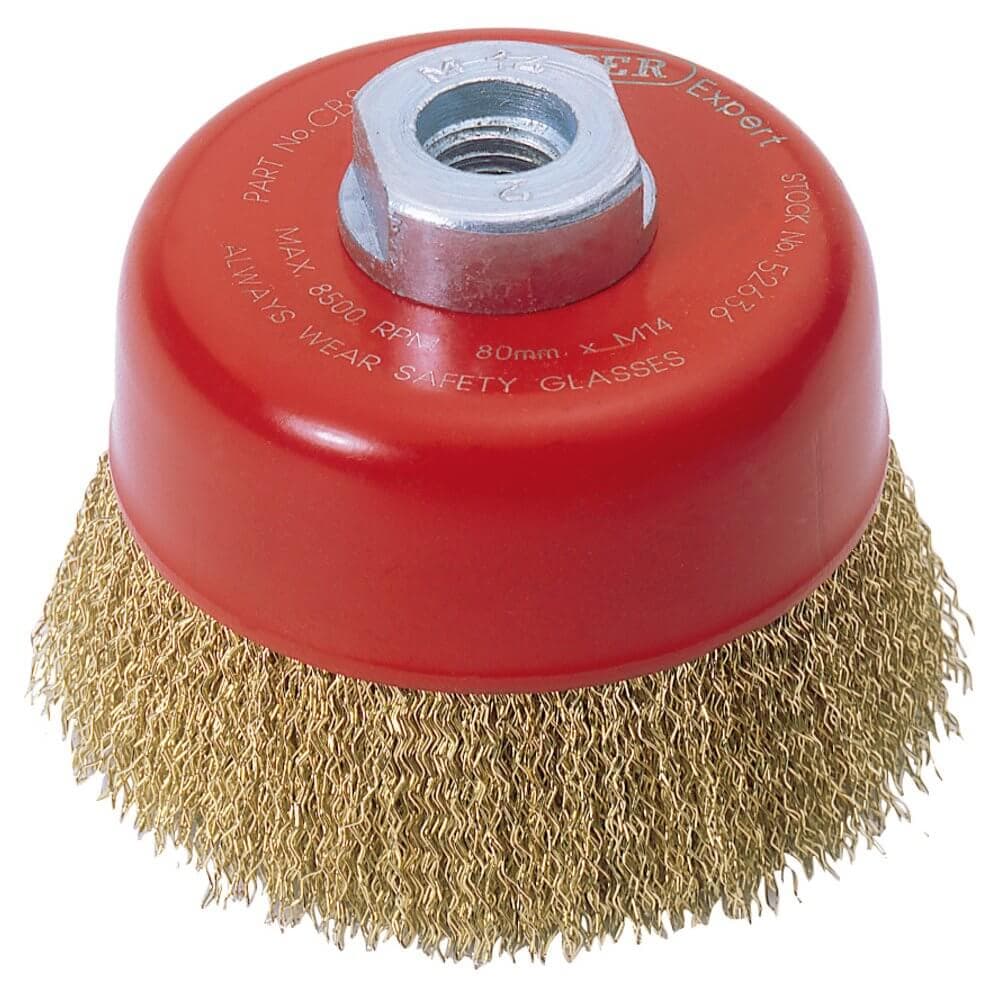 Draper Expert 52636 Crimped Wire Cup Brush 80Mm M14 each