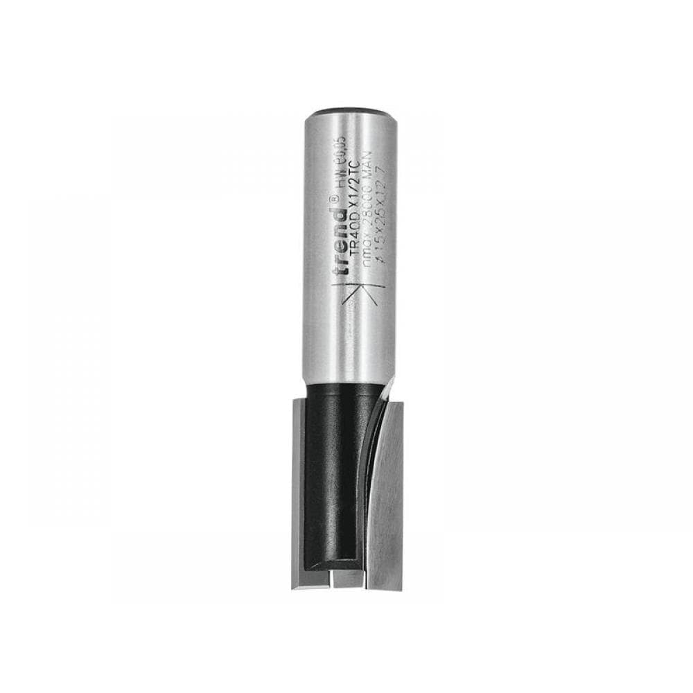 Trend TR40DX1/2TC Tr40D X 1/2 Tct Two Flute Cutter Long Shank 15 X 25Mm