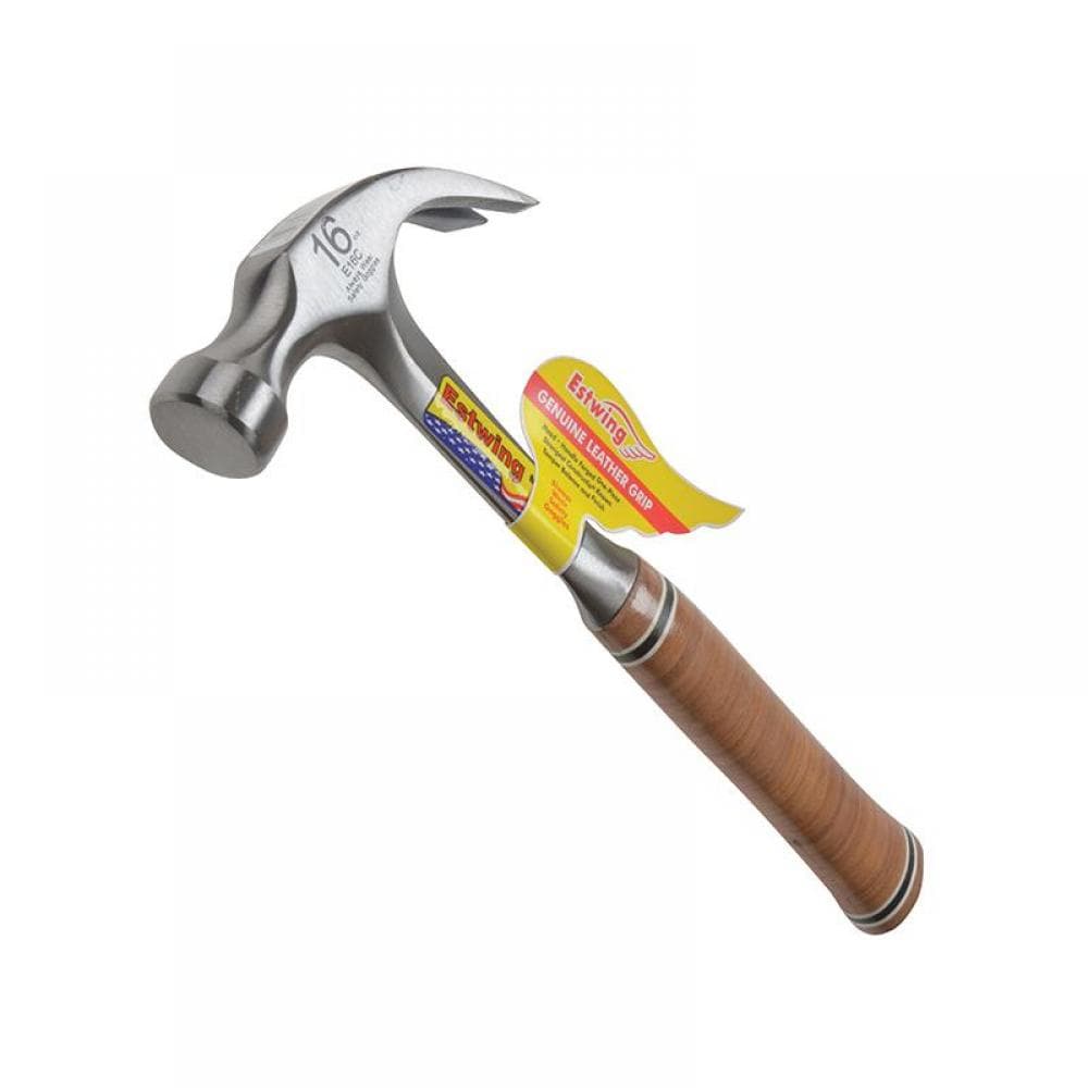 Estwing E16C E16C Curved Claw Hammer - Leather Grip 450G (16Oz)