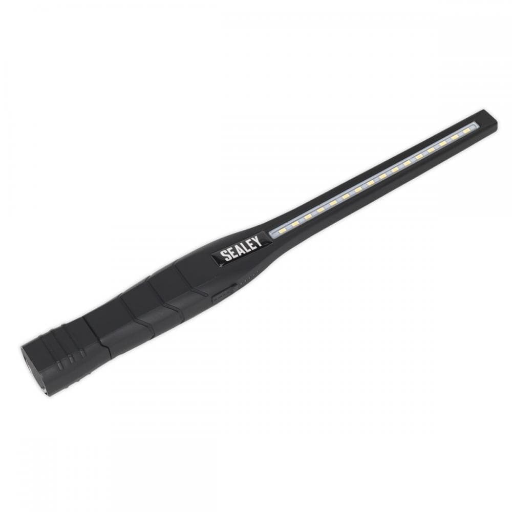 Sealey LED3604 Rechargeable 360° Slim Inspection Light 8W & 1W Smd Led Black Lithium-Ion