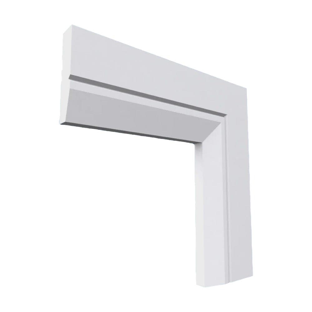 Chamfered Square V Grooved MDF Architrave Unprimed 4200mm x 70mm x 18mm