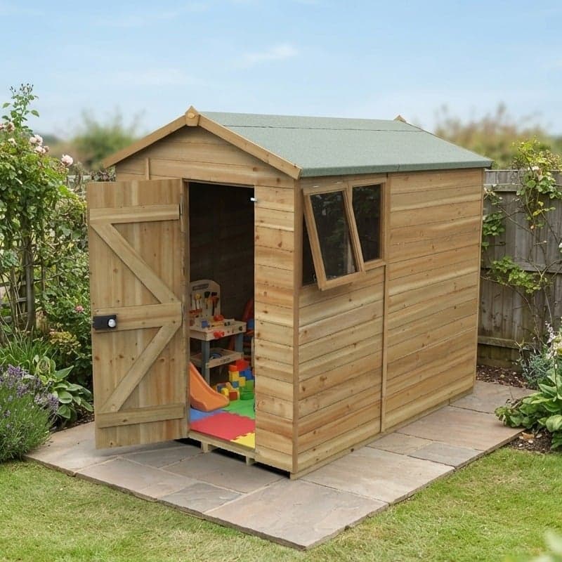 7' x 5' Forest Timberdale 25yr Guarantee Tongue & Groove Pressure Treated Apex Shed (2.23m x 1.67m)