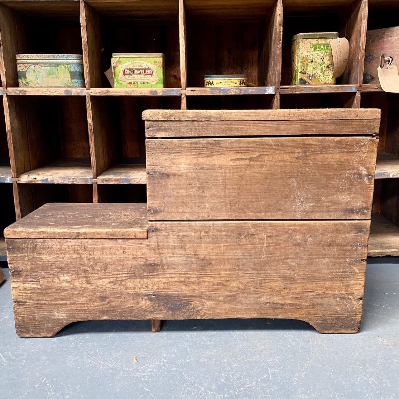 Lawson's Yard Antique Scratch Built Wooden Mill Step