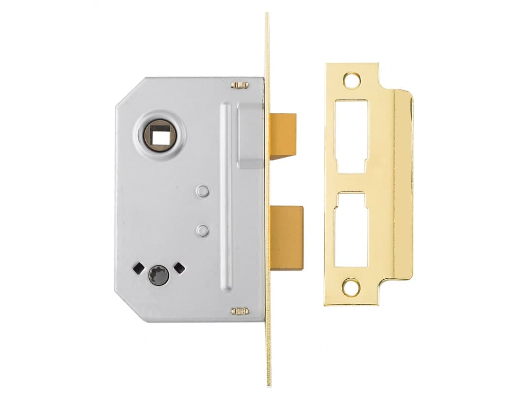 Yale Locks PM236 Bathroom 2 Lever Sashlock Polished Brass 67mm 2.5in 6.50236E+11