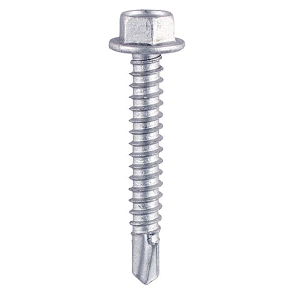 12G (5.5mm) x 25mm - Self Drilling Screw Hexagon Light Section - Bag of 200