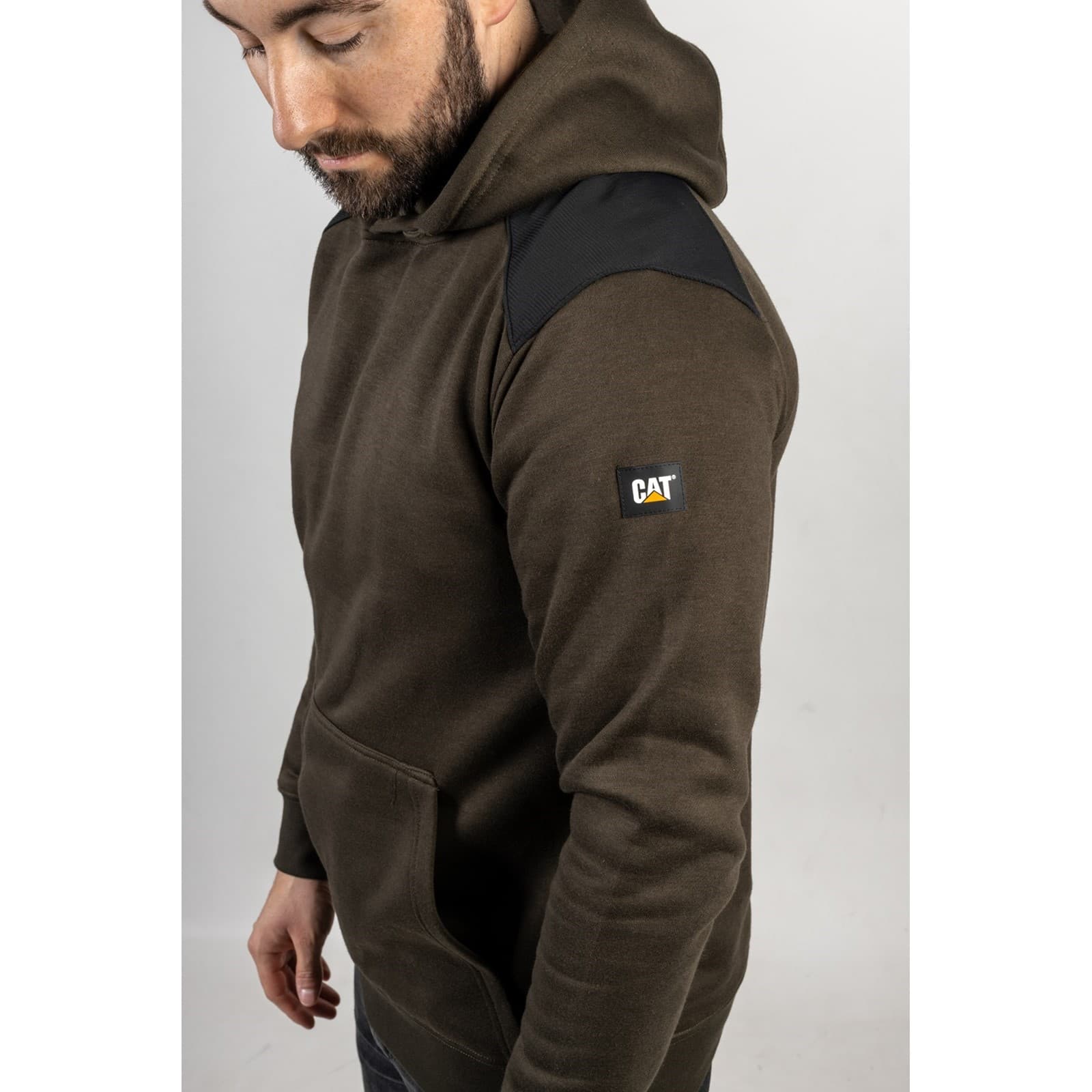 Caterpillar Essentials Hooded Sweatshirt Size Med Moss 33810-57757-04