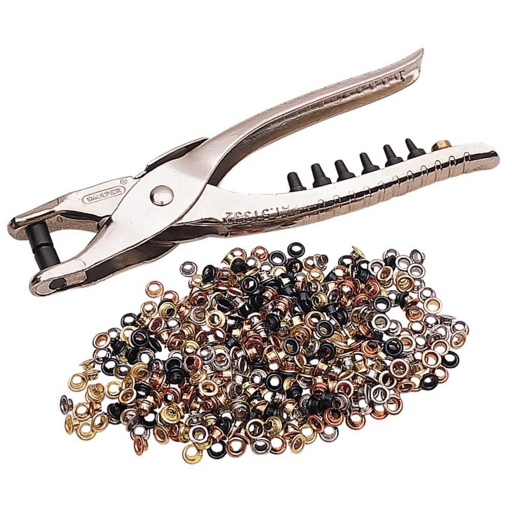 Draper 31096 Interchangeable Hole Punch And Eyelet Pliers 210Mm each