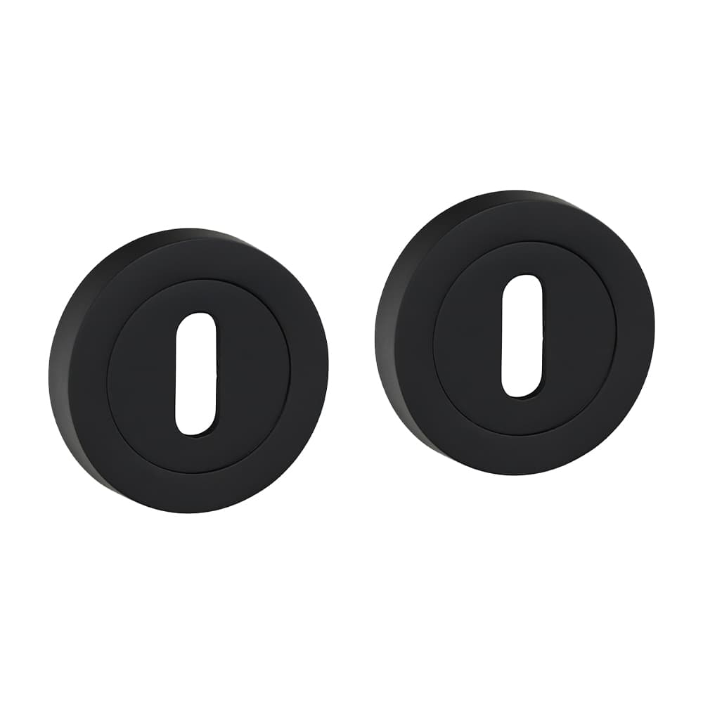 Timco Standard Profile Escutcheon - Matt Black Blister Pack 1 200941