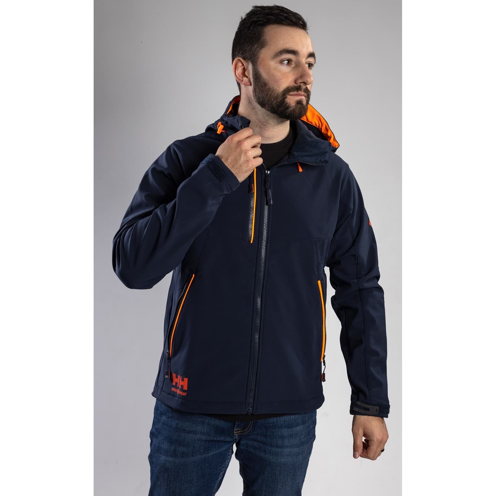 Helly Hansen Workwear Chelsea Evolution Hooded Softs Size XXL Navy 35090-65552-07