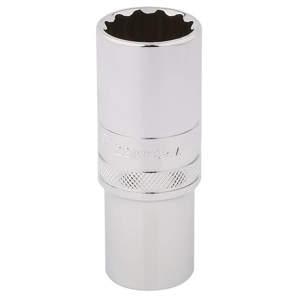 Draper Expert 33788 Hi-Torq® 12 Point Deep Socket 1/2in Sq. Dr. 22Mm each