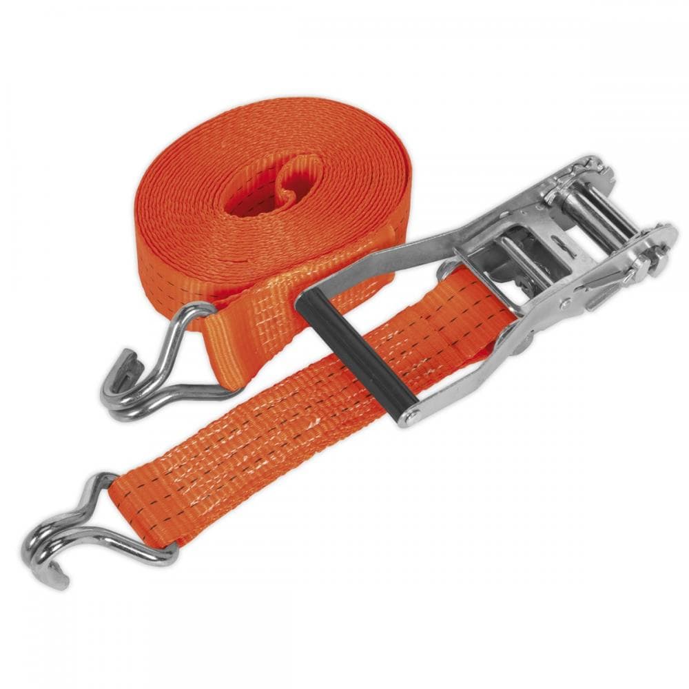Sealey TD3008J Ratchet Strap 50Mm X 8M Polyester Webbing 3000Kg Breaking Strength