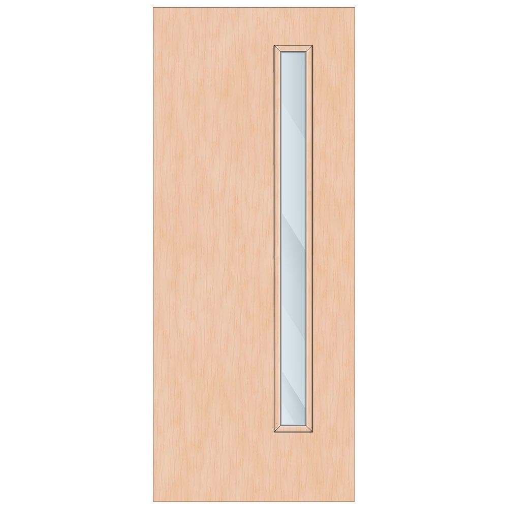Crown Maple Cellular Core Clear Laminate Glazed Internal Door 1981mm x 838mm x 44mm | 1500mm x 150mm VP