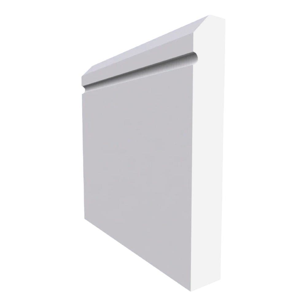 Edge C Grooved MDF Skirting Board Unprimed 4200mm x 120mm x 18mm