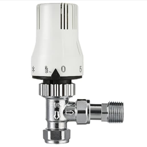 TRV 8/10/15mm x 1/2 Angled White TRV Only
