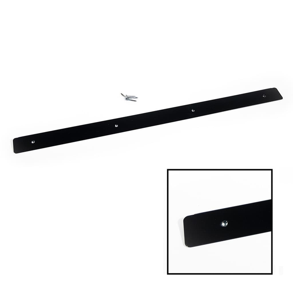 Centurion CJ185L Worktop End Trim Black Aluminium 630 x 40mm 6mm Radius