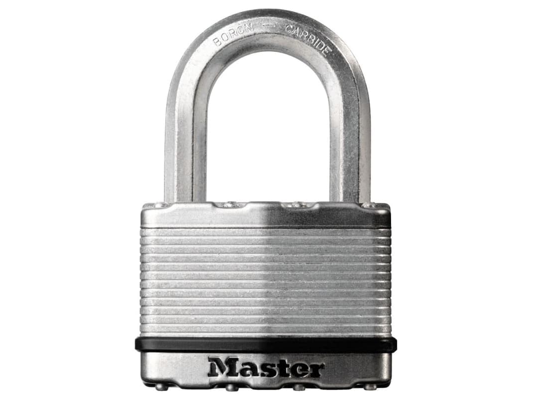 Master Lock Excell™ Laminated Steel 50mm Padlock 4-Pin - 25mm Shackle M5EURD
