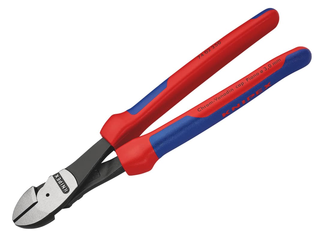 Knipex 74 02 250 High Leverage Diagonal Cutters Multi-Component Grip 250mm 74 02 250 SB