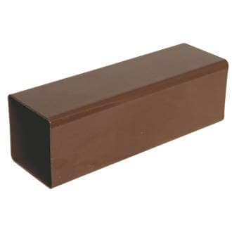 FloPlast Square Downpipe - 65mm x 2.5mtr Brown