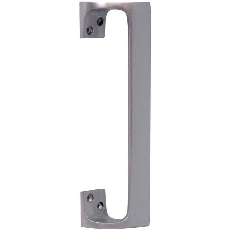Aluminium Door Pull Handle - 304mm - Satin Aluminium - Elite Knobs & Handles