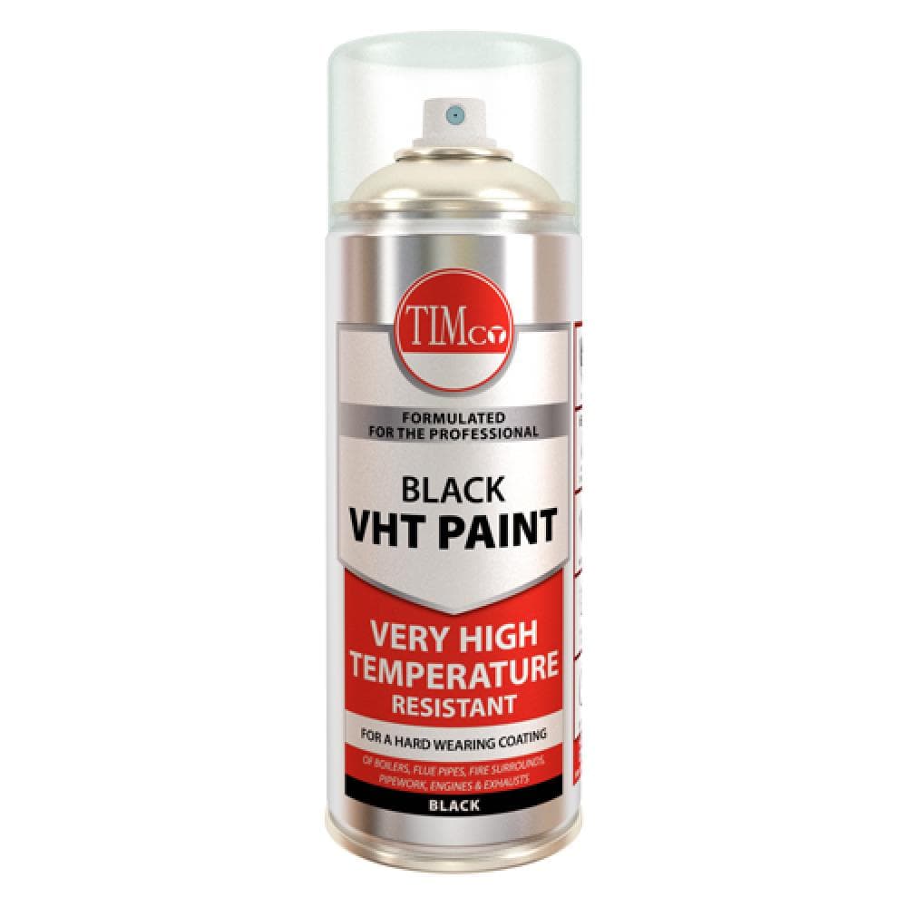 Timco 237896 Black Vht Paint 380Ml Can 1