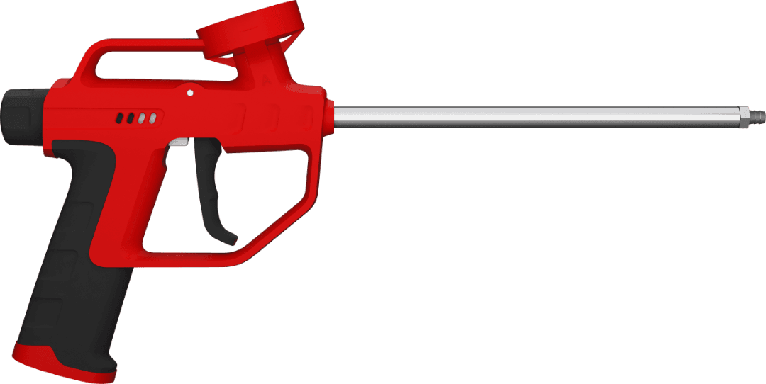 Soudal Red Pu Foam Gun - Four Way Flow Control Red/Black 137930