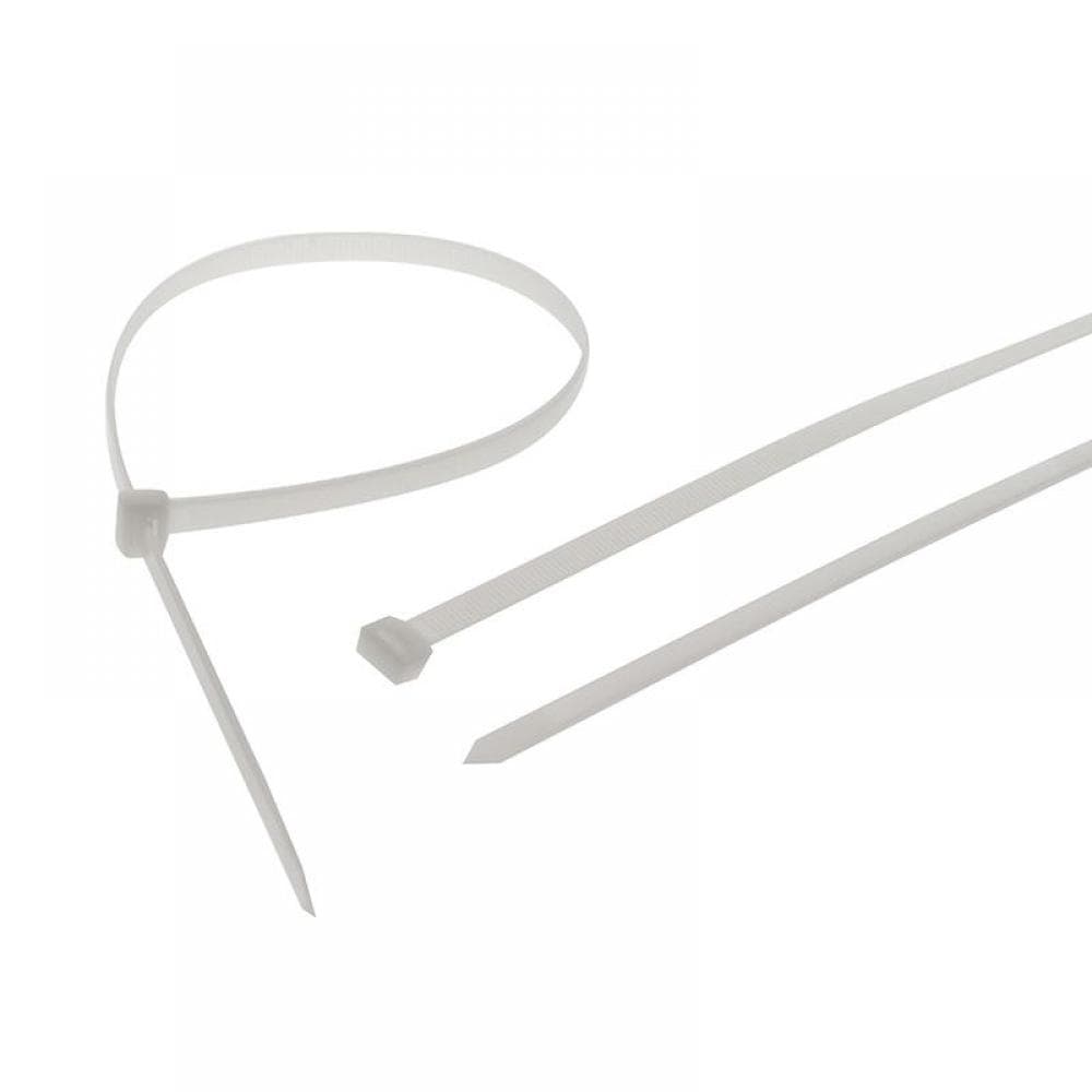 Faithfull Heavy-Duty Cable Ties White 9.0 X 600Mm (Pack 10)