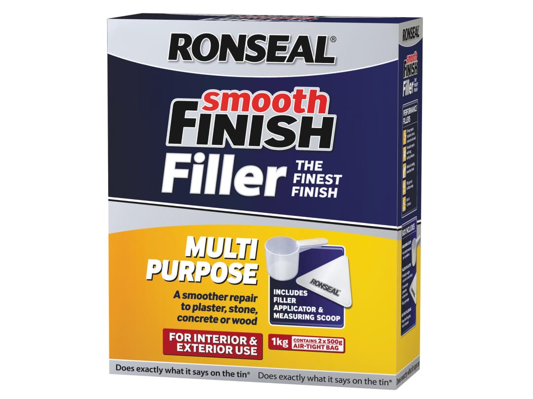 Ronseal Smooth Finish Multipurpose Wall Powder Filler 1kg 36549