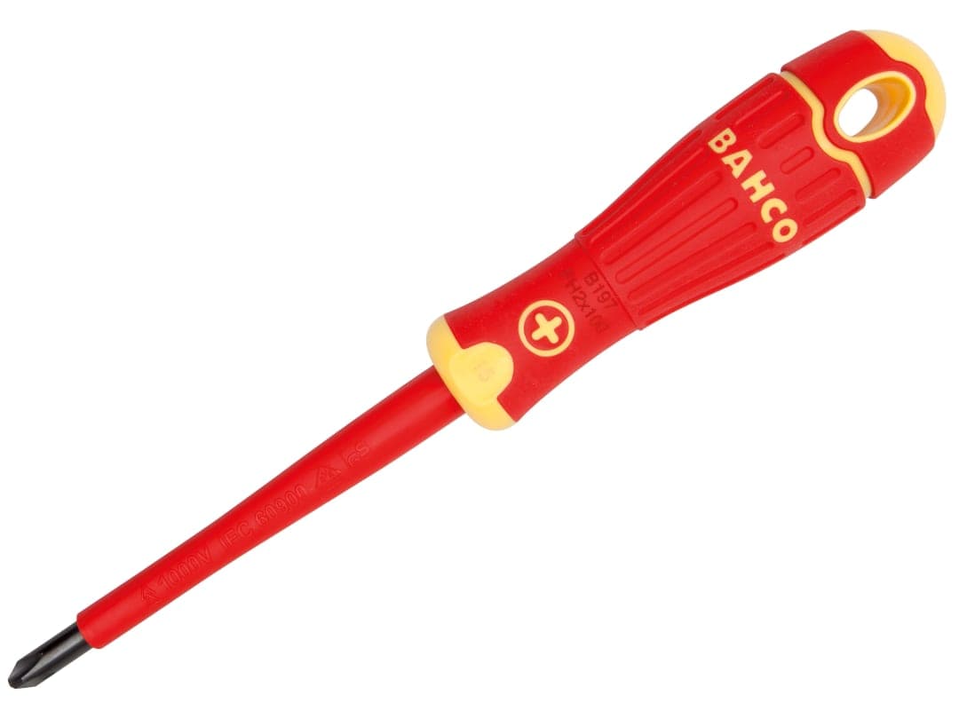 Bahco BAHCOFIT Insulated Screwdriver Phillips Tip PH0 x 75mm B197.000.075
