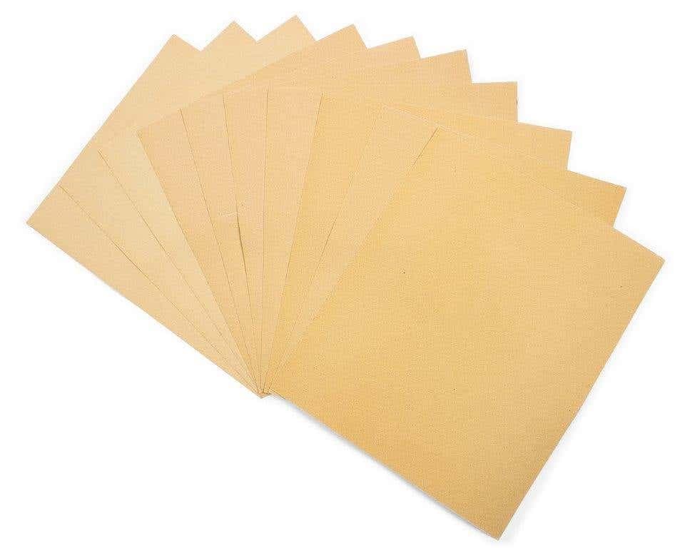 Sandpaper Pack - Fine/Medium/Coarse Grits - Pack of 10 Sheets