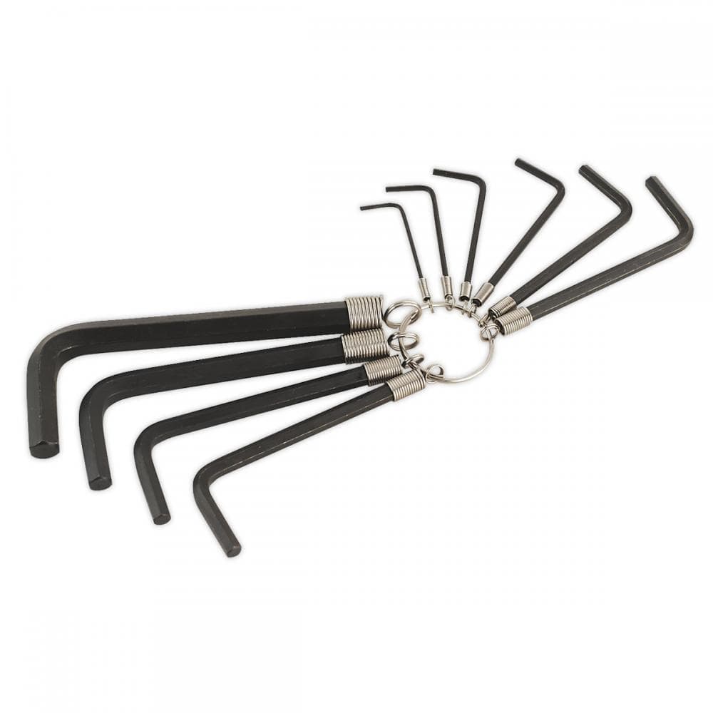 Sealey AK6148 Hex Key Set On Ring 10Pc Metric
