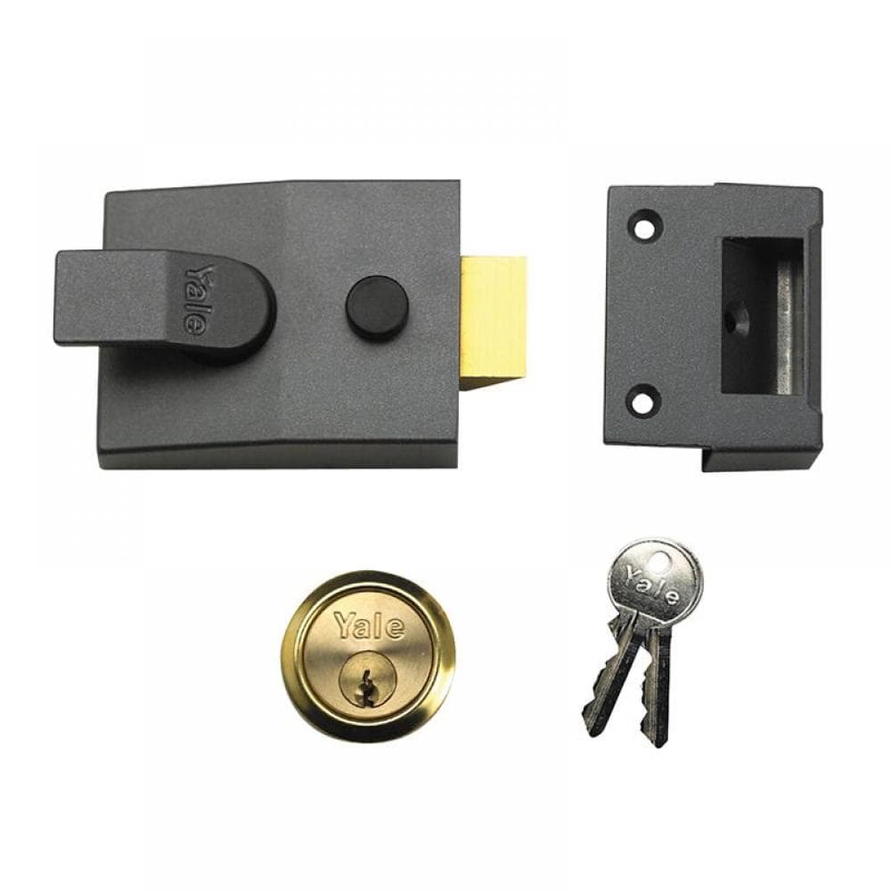 Yale Locks 630089005702 P89 Deadlock Nightlatch 60Mm Backset Dmg Finish Visi
