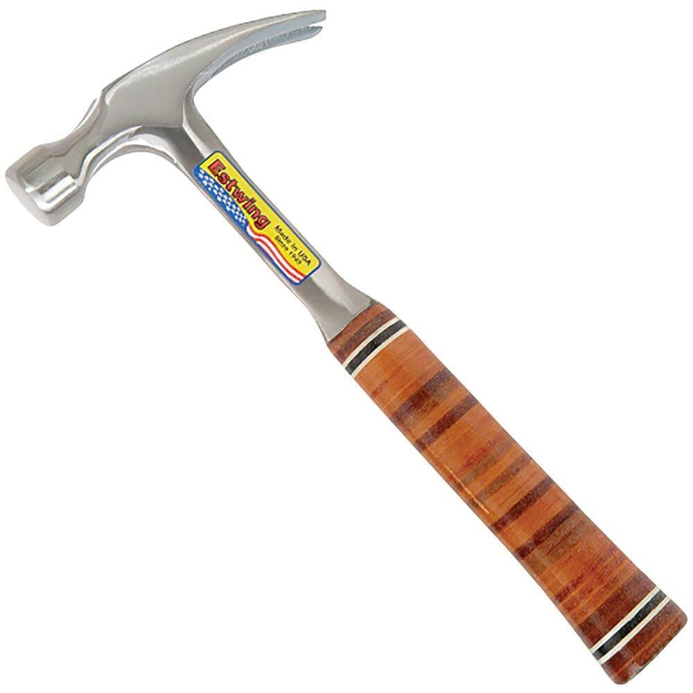 Estwing E12S Straight Claw Hammer With Leather Grip 12Oz/336G Pk 1 23500