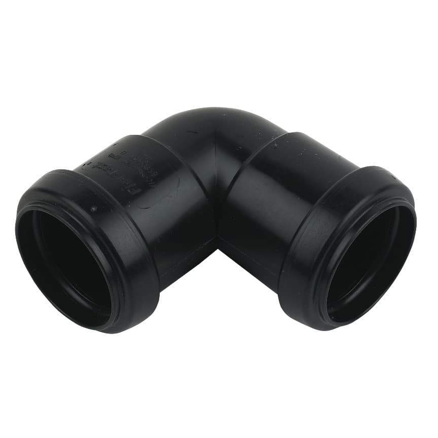 Floplast 40Mm Black Pp 90* Bend WP11B