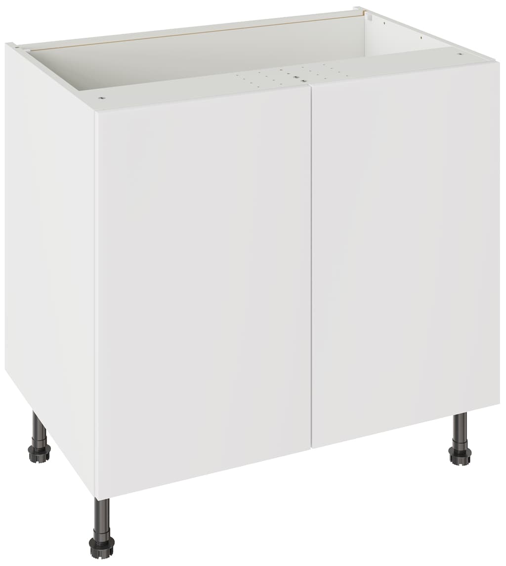Flatpack 900 Base Kitchen Cabinet Slab Supermatt White