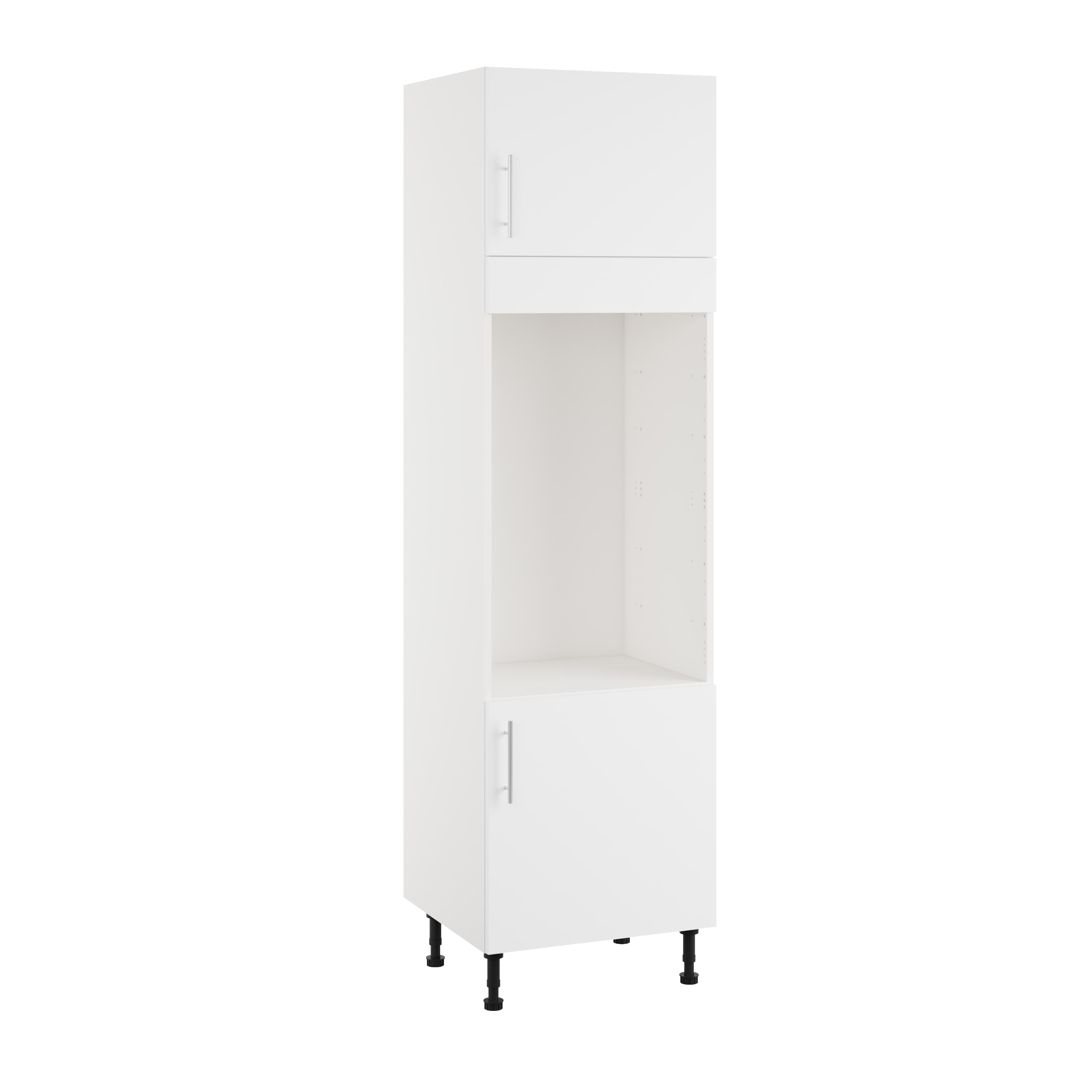 Essence White MFC Double Oven Tower Type B, 600mm