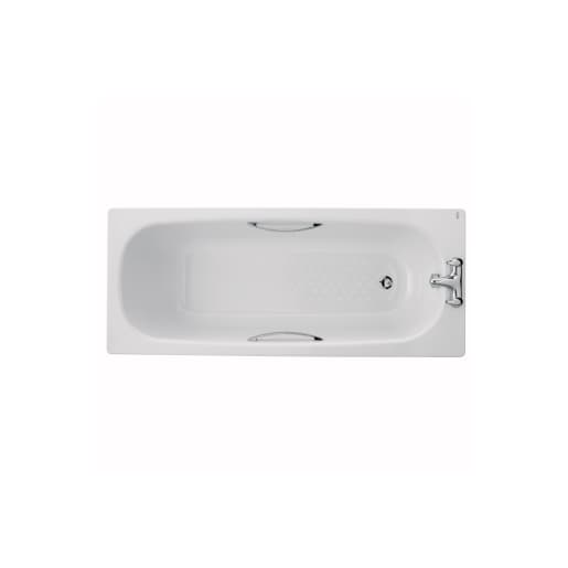 Twyford Celtic Steel Bath White 1600 x 700mm BS1272WH