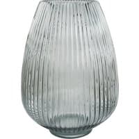 Dyzi Artificial Chrysanthemum Flower Arrangement With Glass Vase - Grey