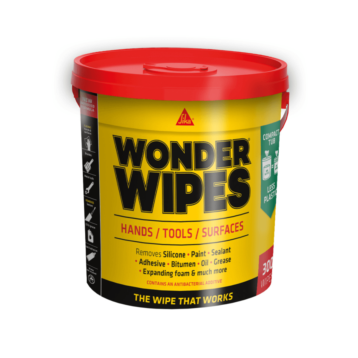 Everbuild Sika Giant Wonder Wipes (Tub 300) 484948