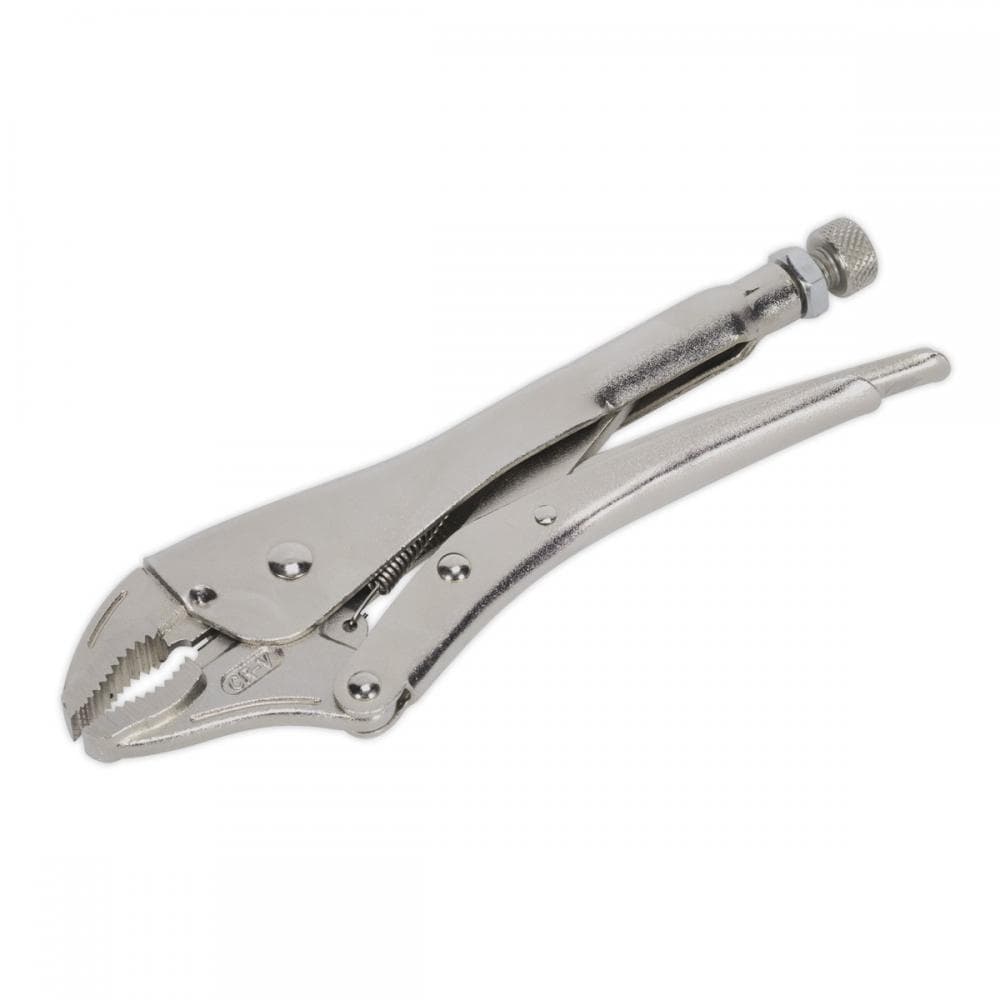 Sealey AK6821 Locking Pliers Curved Jaws 225Mm 0-47Mm Capacity