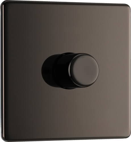 Evolve Brushed Steel (White) Double Switched 13A Power Socket PCDBS22W-01
