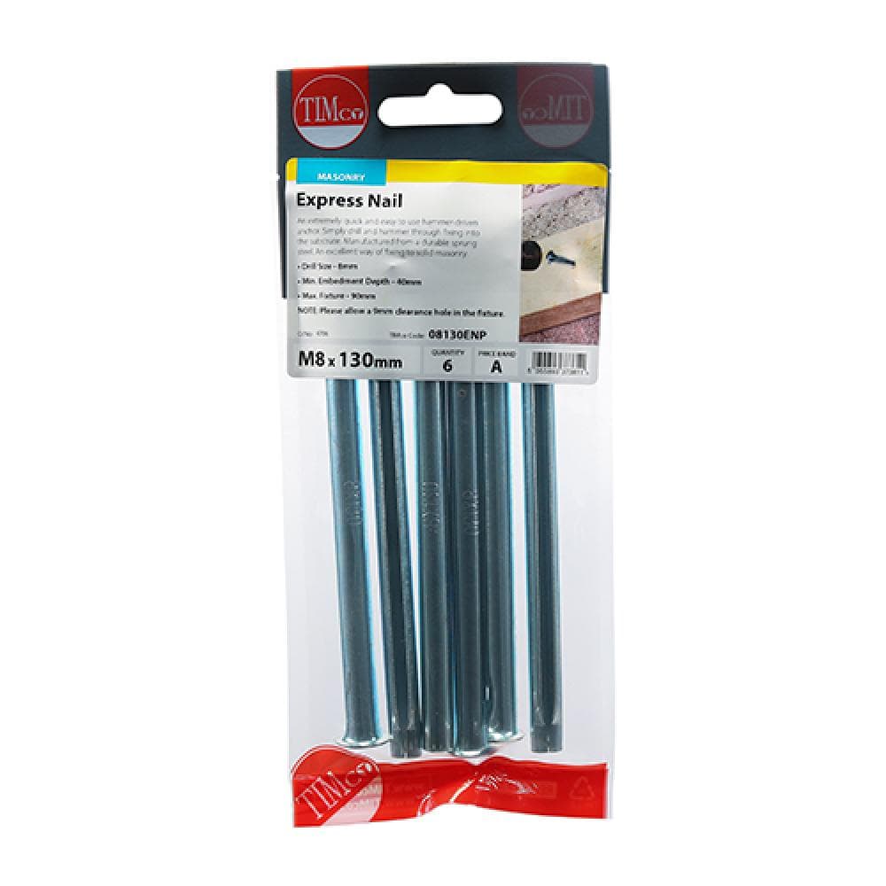 Timco 08130ENP Express Nails - Zinc 8.0 X 130 TIMpac 6