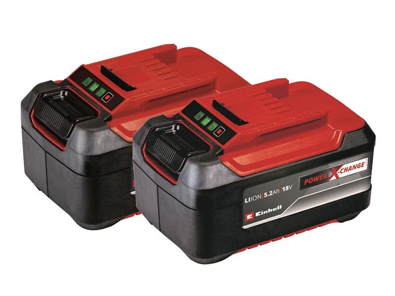 Einhell 4511526 Power X-Change Battery Twin Pack 18V 5.2Ah Li-Ion